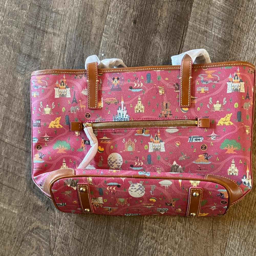Dooney & Bourke Red Disney Castle Tote